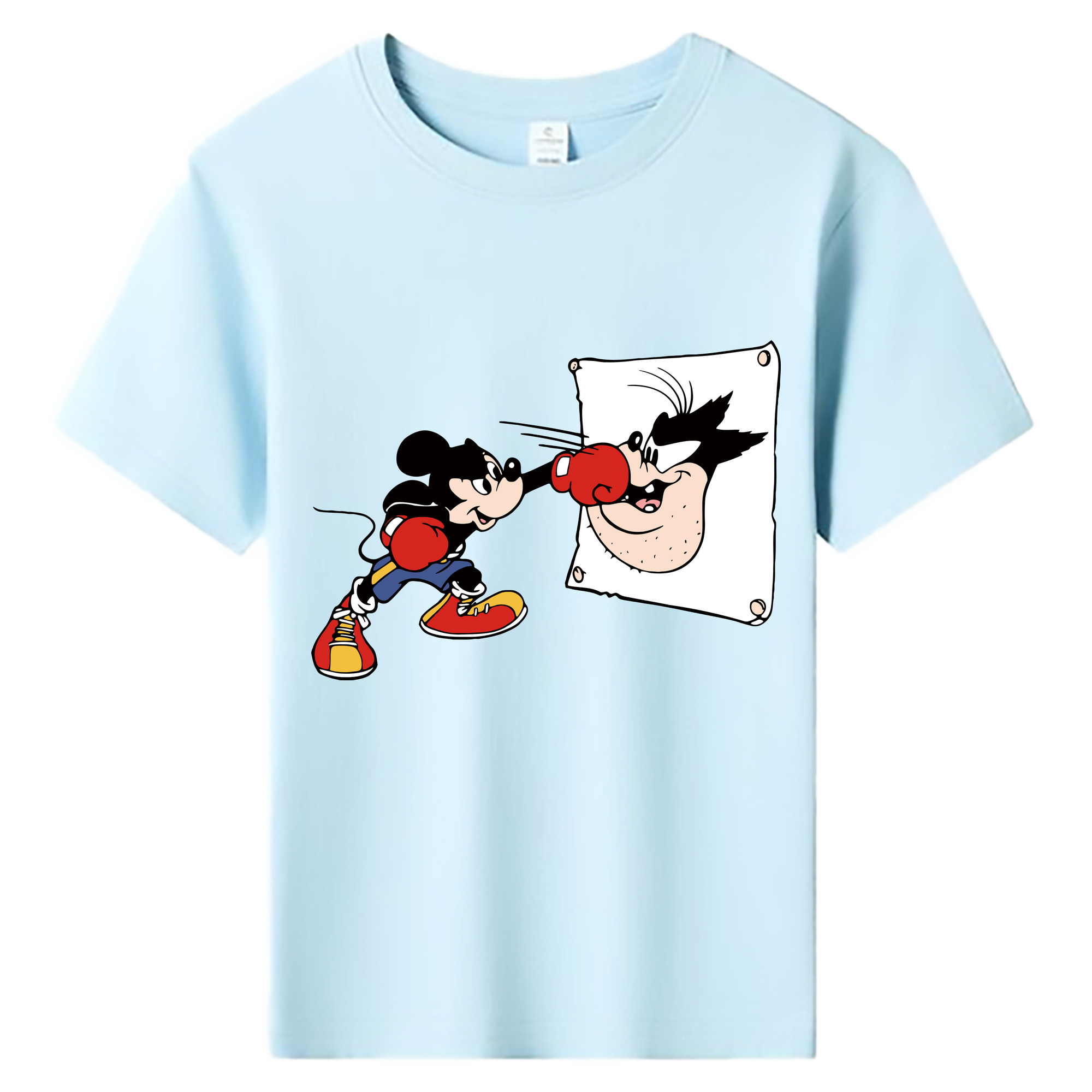 ミッキーマウス Mickey Mouse 綿100％キッズTシャツ（フロントプリント）